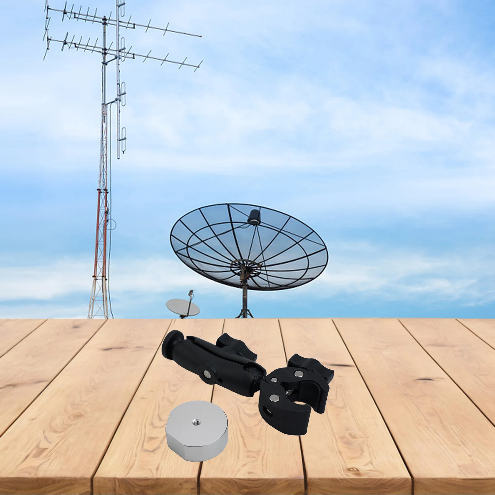 Решение для установки Starlink Mini надежно на любой столбе или лестнице с