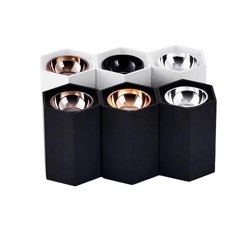 

Шестиугольные точечные светильники Светодиодный, потолочные светильники, Антибликовые потолочные светильники COB с регулируемой яркостью, можно свободно комбинировать коммерческое освещение