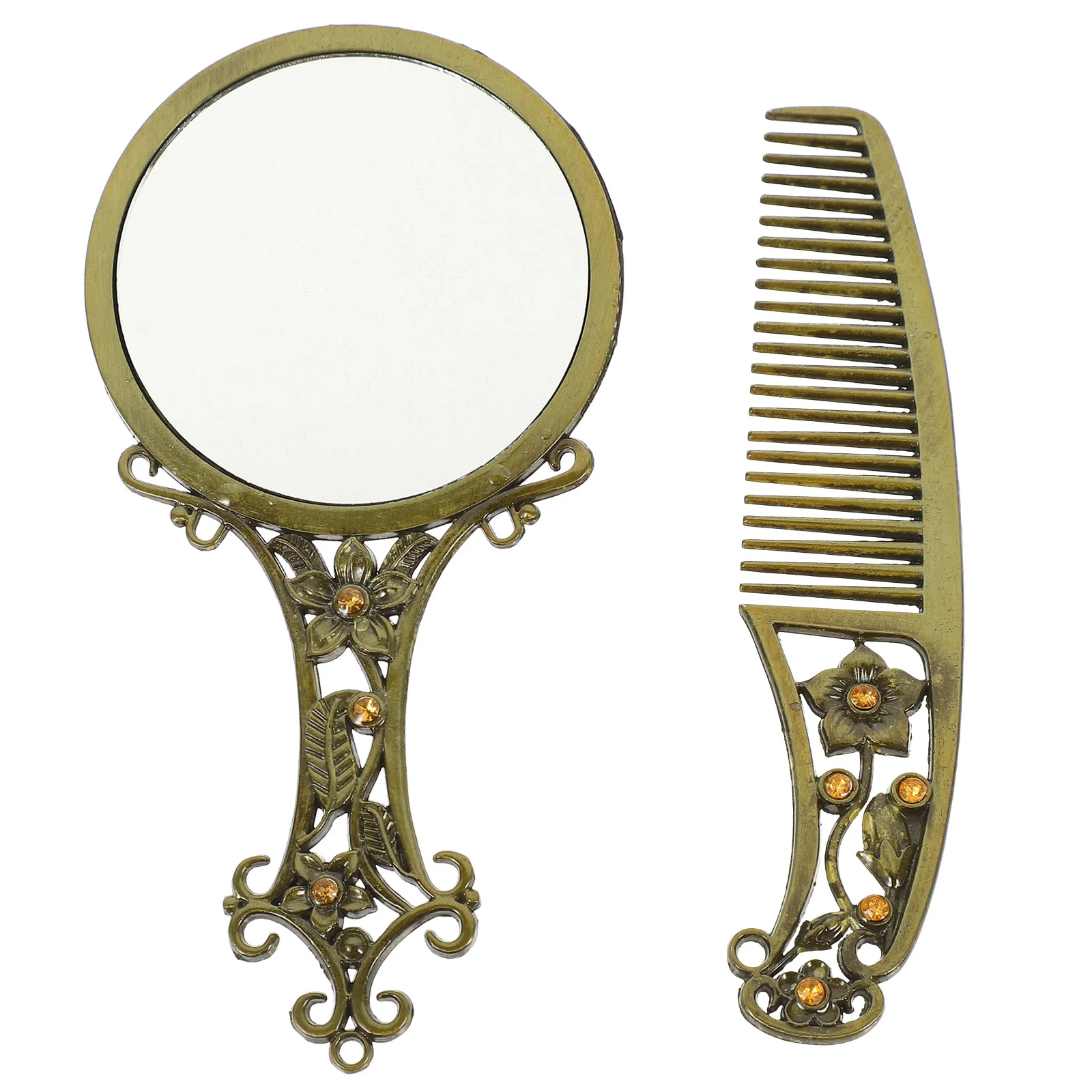 

Beauty Mirror Comb Set Outfit Sets Women Mini Mirror European Comb Glass European Mirror Comb Makeup Tool Woman