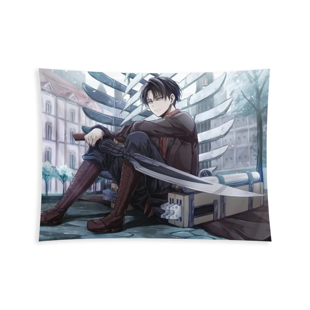 Levi гобелен для спальни атака на Титанов SnK аниме фон подвесное покрытие гостиной