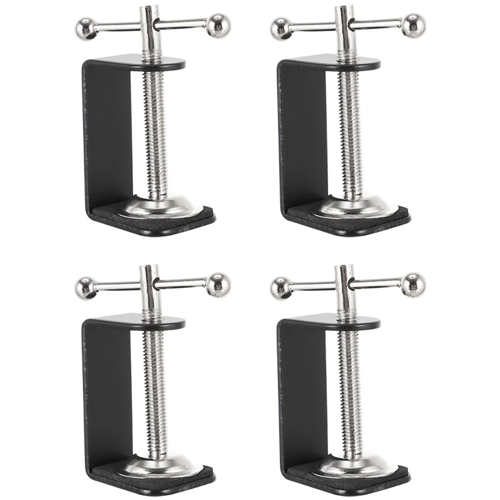 

4 Pcs Desktop Mount Clamp Table Universal Clamps Mounting Tabletop Bracket Clip