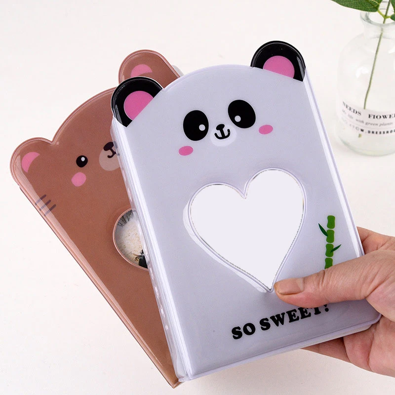 Папка для фотографий 3-дюймовая мультяшная ажурная Обложка мини-фотоальбом с