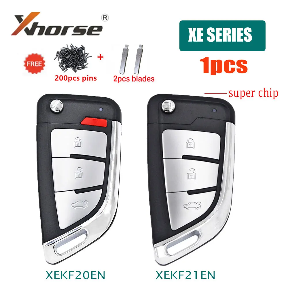 

1pcs Xhorse VVDI Super Remote XEKF21EN XEKF20EN 3/4 Buttons with XT27A XT27A66 Chip for VVDI2 /VVDI MINI Key Tool/VVDI Key Tool