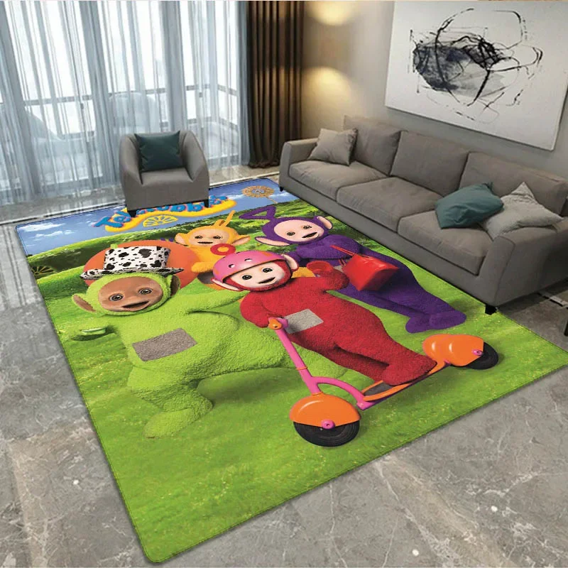 Мультяшный ковер Teletubbies с принтом нескользящий коврик для йоги дверной кухонный