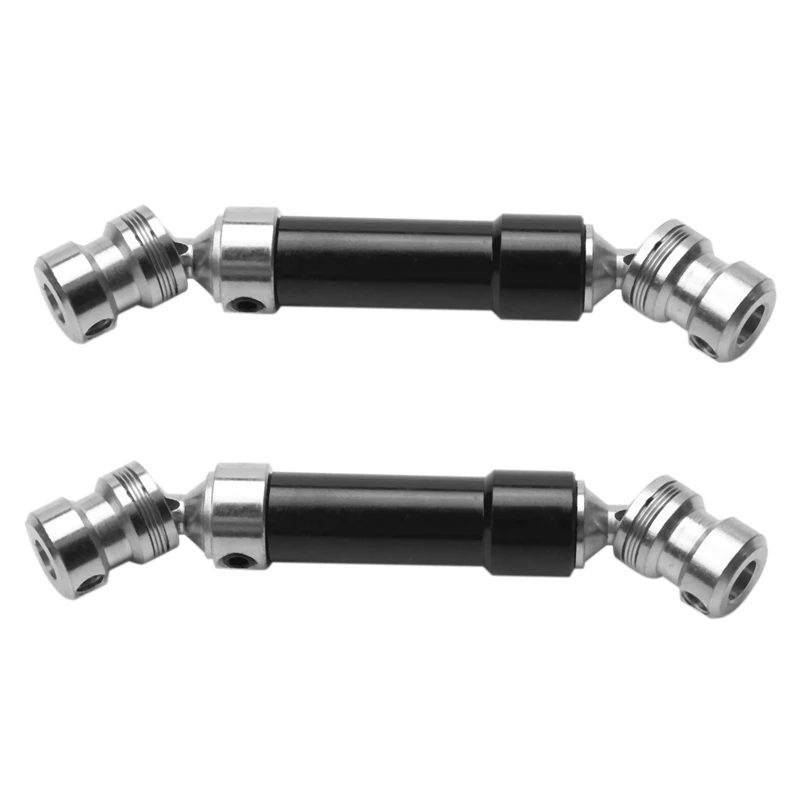 

2Pcs Metal Rear Center Drive Shaft CVD Shaft For 1:12 Wltoys 12428 12423 RC Car Short Course Desert Buggy Off-Road Black