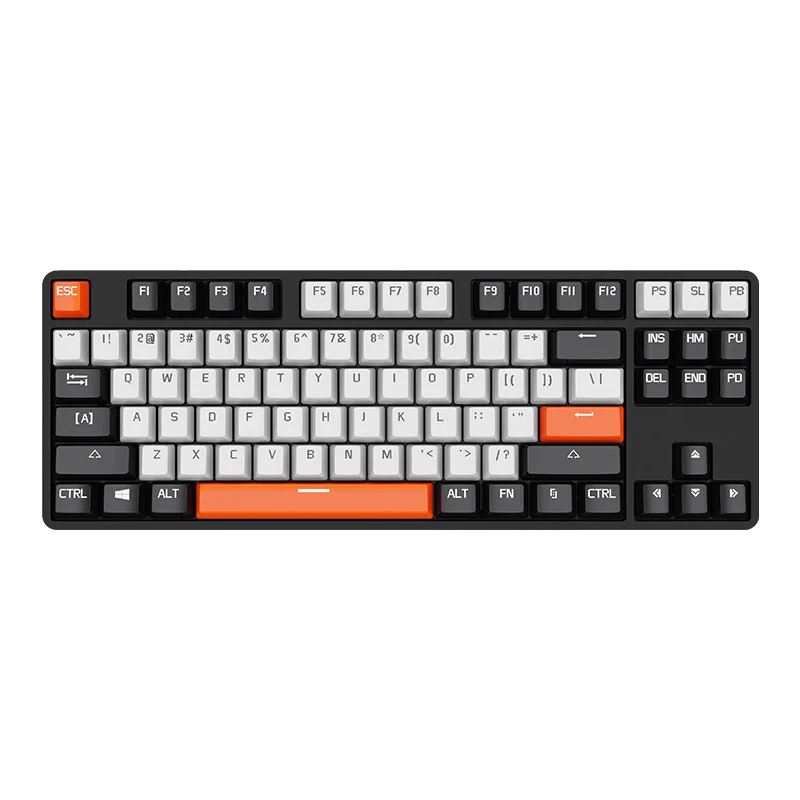

ZSYQXBFF 87 Key Mechanical Keyboard 3-mode Bluetooth Wired/Wireless Keyboard Blue Axis ,Type-c Pluggable,Colorful RGB Backlit