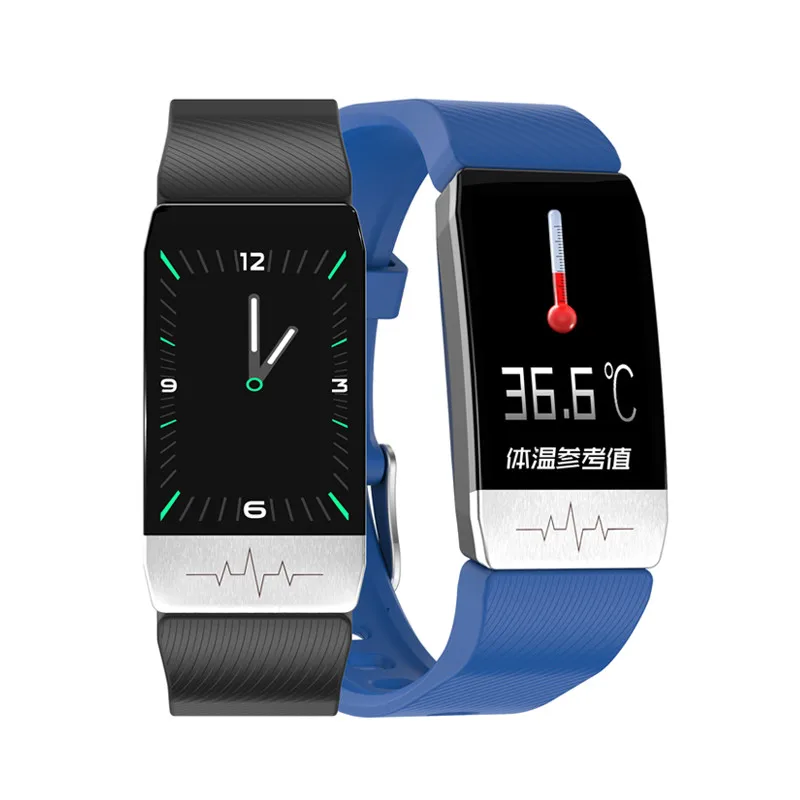 

T1S Smart Watch ECG Heart Rate Blood Pressure Monitor Weather Forecast Drinking Remind Smartwatch With Temperature Measure Band