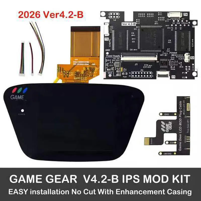 Фото Комплекты предварительно ламинированных ЖК-экранов V4.2-B IPS OGS для SEGA Game Gear, полноэкранный дисплей, ЖК-экран с высокой яркостью для SEGA GG №1