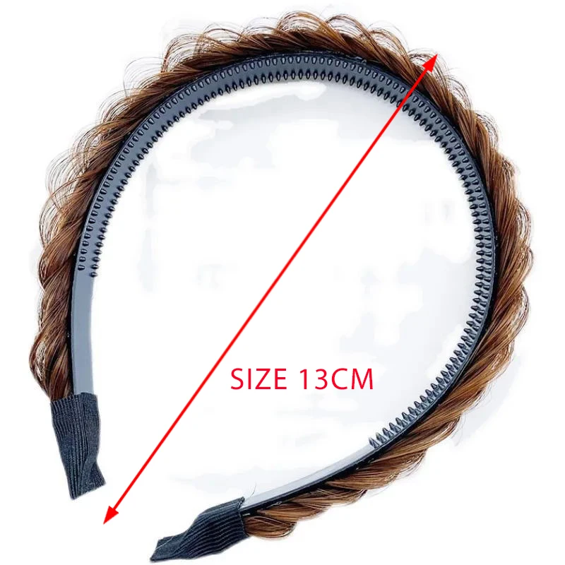 Женский обруч для волос AWAYTR косичка в Корейском стиле нескользящая аксессуар