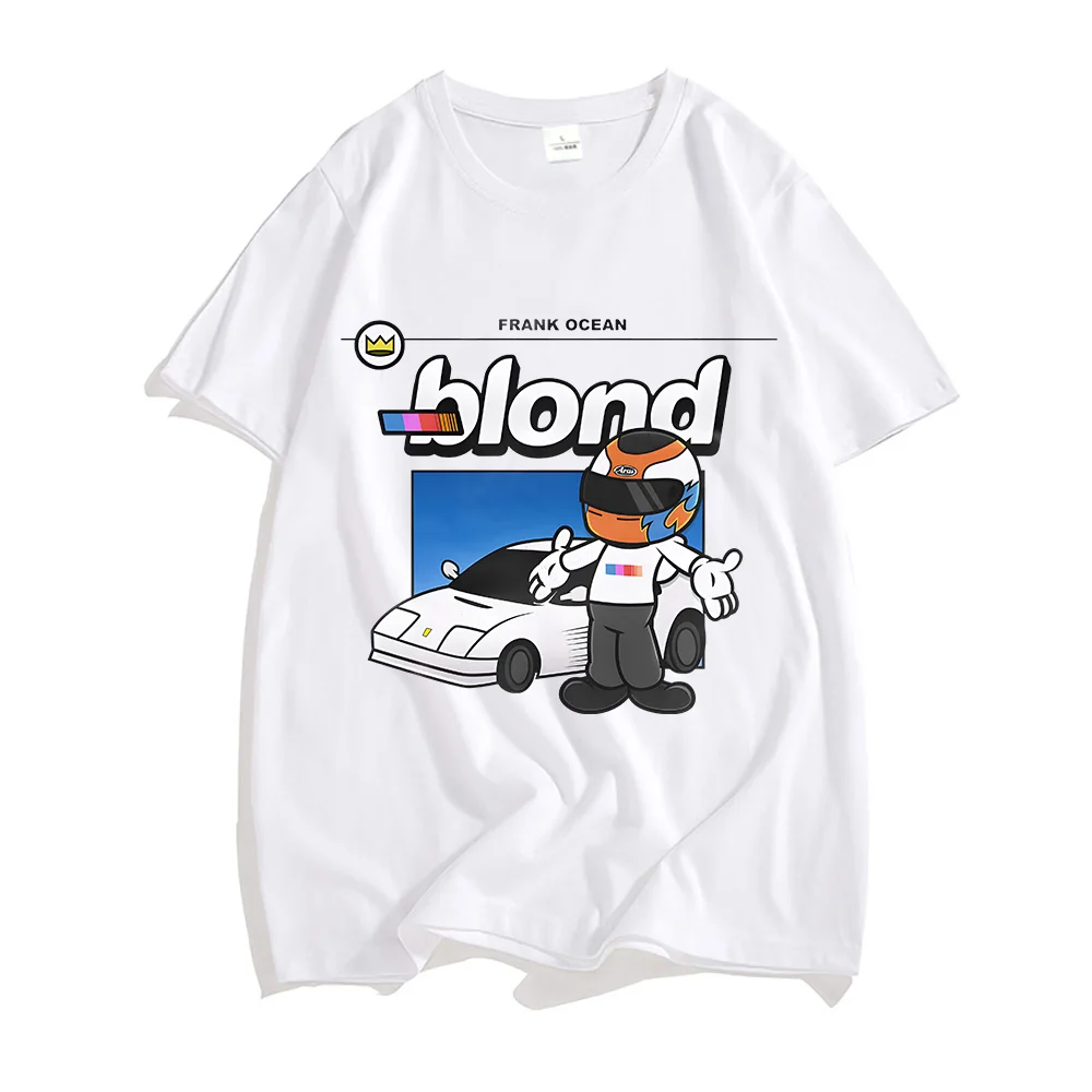 

Frank O-ocean Blond R&B Music T Shirts MEN Hip Hop Handsome Tshirts 100% Cotton High Quality T-shirts Four Seasons Short Sleeve