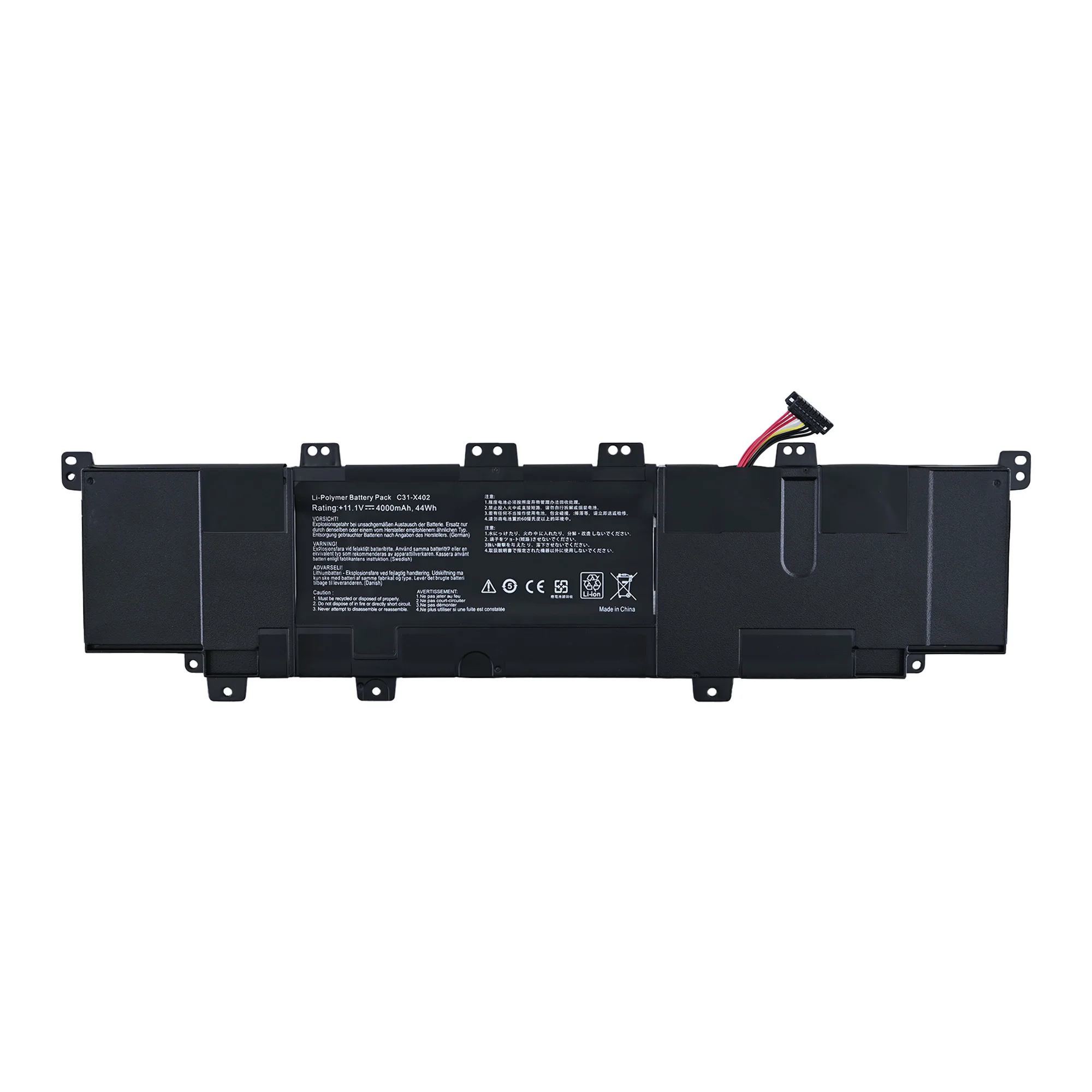 Фото Аккумулятор для ноутбука 11.1V 4000mAh C31-X402 для Asus VivoBook S300 S400 S400C S400E S500 S500C X402 X402C V400C, новый, высокого качества №2