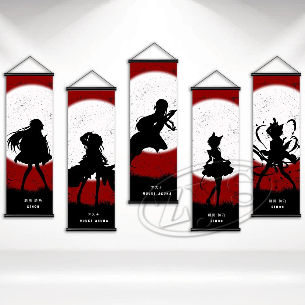 

Pint Sword Art Online Poster Canvas Classic Painting Anime Hanging Scrolls Picture Mural Boy Bedroom Kids Gift Home Decoration