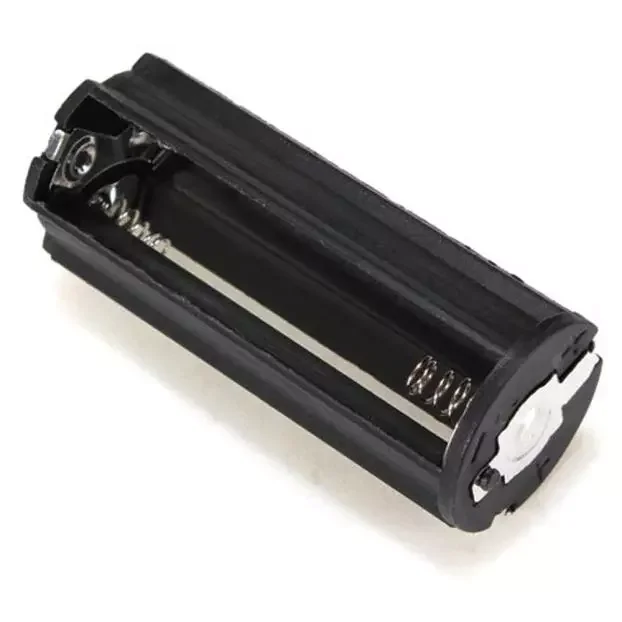 

Black Plastic Battery Holder For 3 AAA Standard Batteries For Flashlight Torch Cylindrical Battery Storage Boxes Case