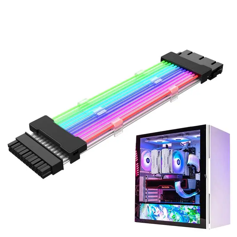 

RGB Sleeved Cables High Power Cable Extension With Color Modes PC Internal Components For Any Brand And High Power Supply