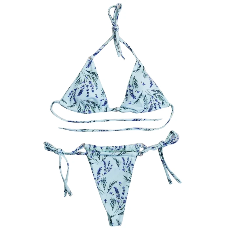 

Комплект бикини женский из двух предметов, купальный костюм-стринги, бюстгальтеры, топ с низом бикини, пикантный купальник бикини GXMF