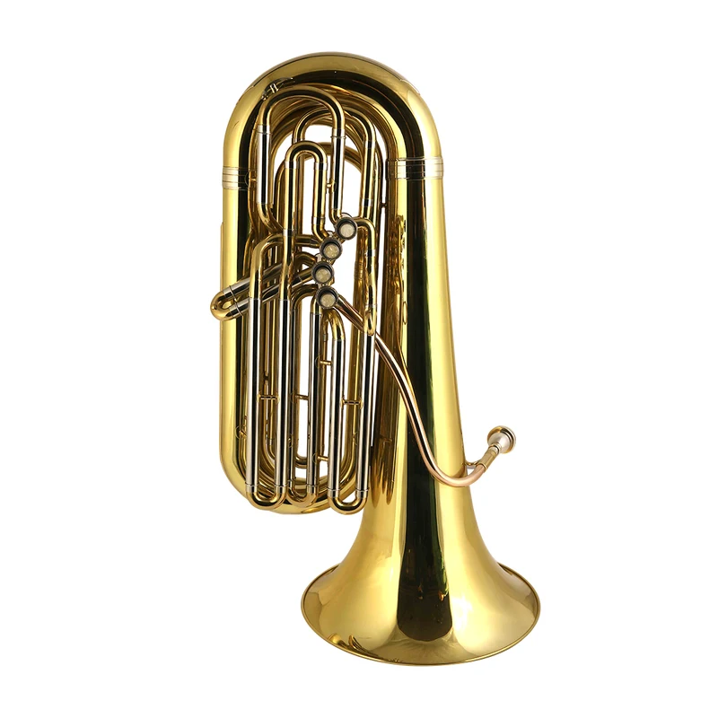 

Высококачественный золотой лак OEM Bb Tone Tuba с 4 топовыми эффектами