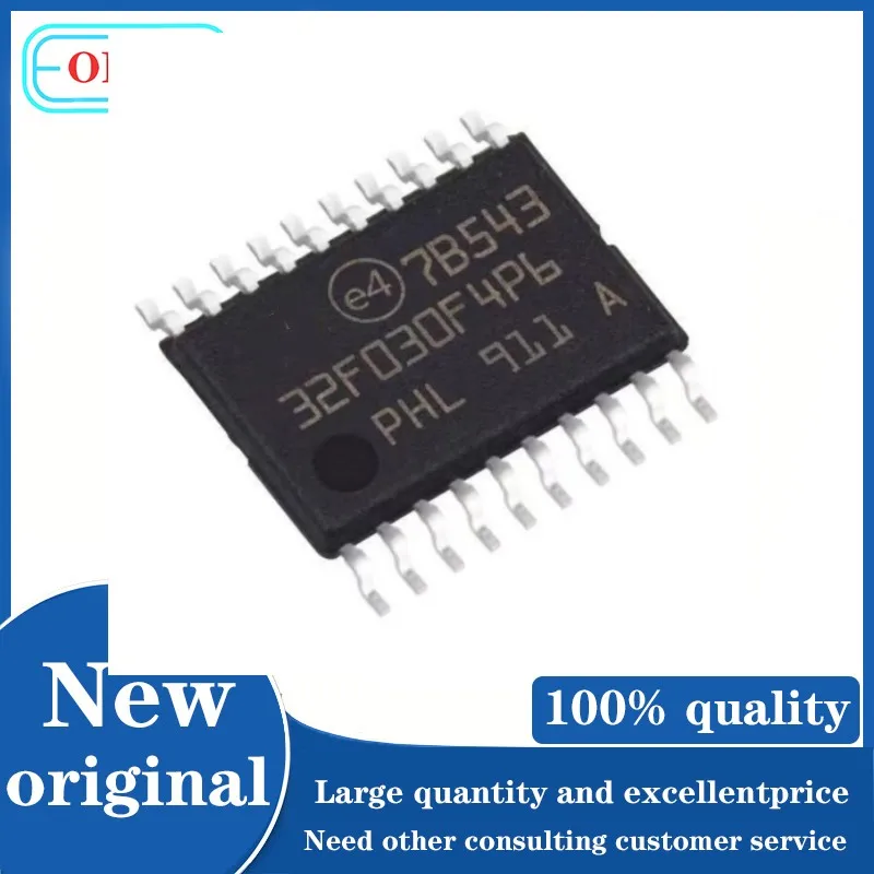 

1PCS/lot Chip New original STM32F030F4P6 32F030F4P6 IC MCU 32BIT 16KB FLASH 20TSSOP