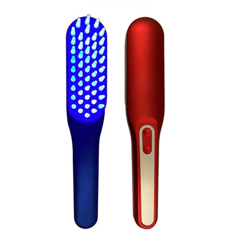 

USB Перезаряжаемый Инфракрасный Электрический массажер для роста волос, против выпадения волос, фототерапия, массажер для кожи головы, расческа светодиодный