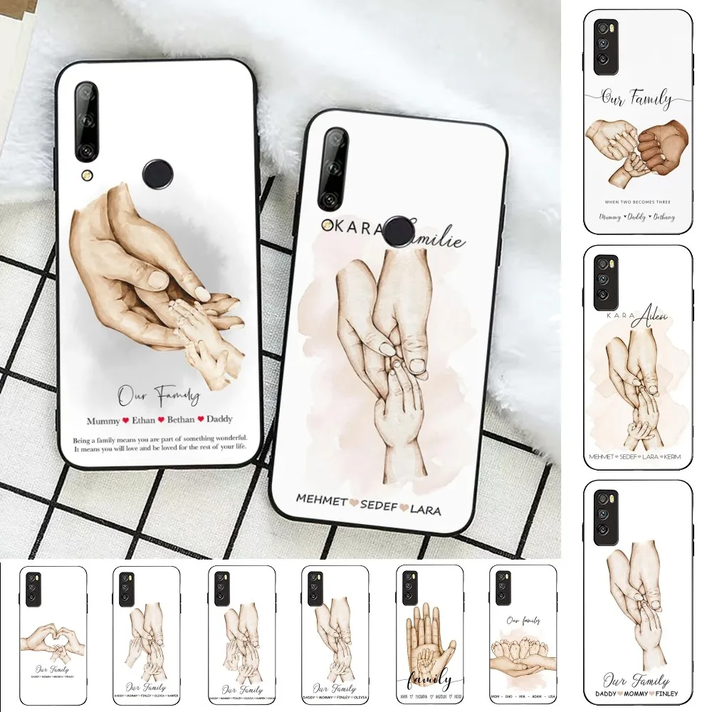 Чехол сделай сам с именем семьи для телефона Huawei Honor 10 lite 9 20 7A pro 9X 30 50 60 70 plus