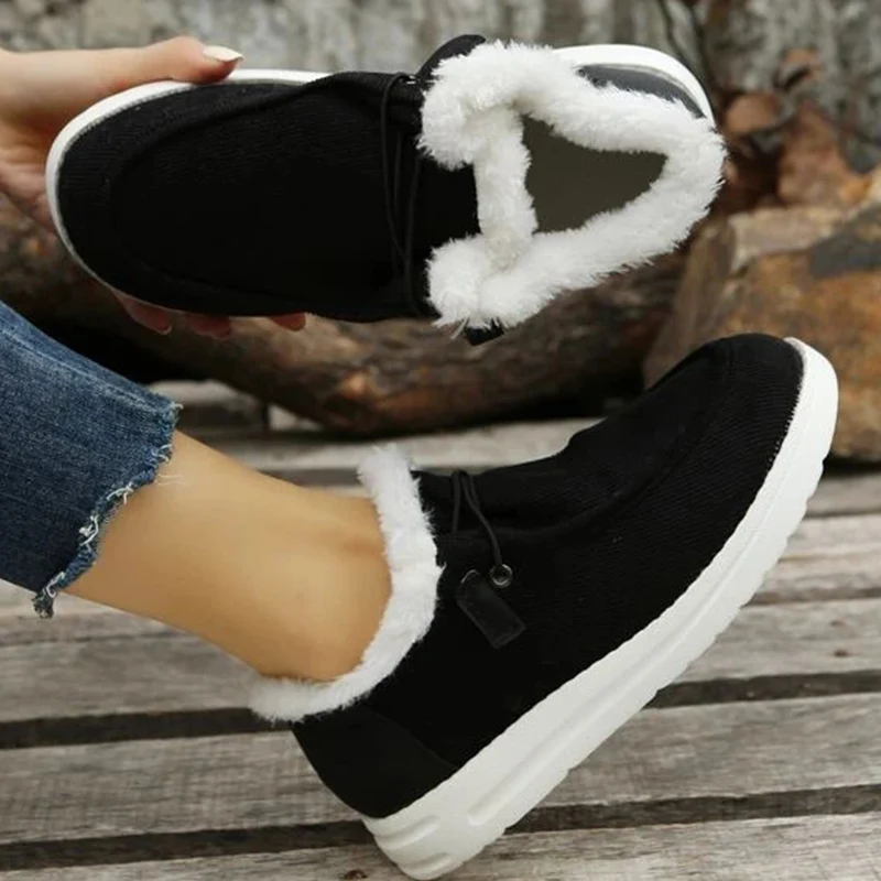 

Winter Keep Warm Women Shoes Light Casual Shoes Plush Plus Size Cotton Shoes Footwear Comfortable Ladies Shoes Snow Boots 2022