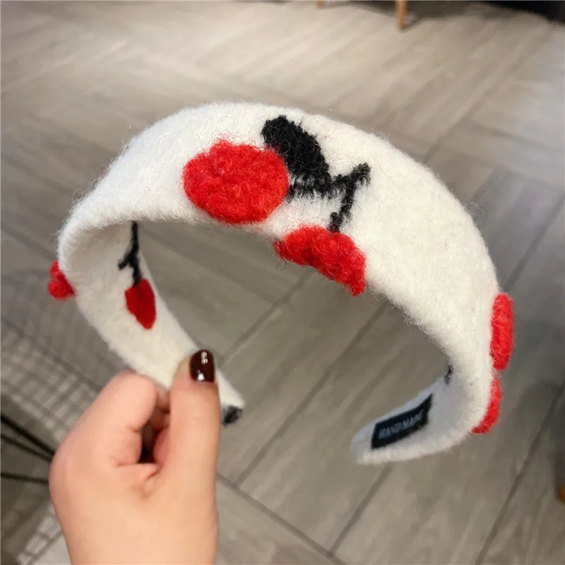 

Sweet Cherry Hairbands For Women Korea Headband Hair Accessories Hair Band Flower Crown Headbands Head Wrap