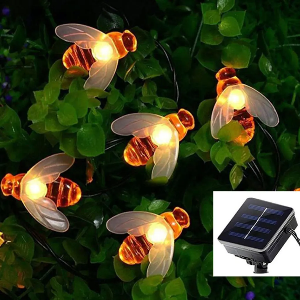 

Bee String Light Decorative Landscaping Lamp Battery Operated Park Lighting Decoration Atmospheres Type 1 6.5m 30 Light