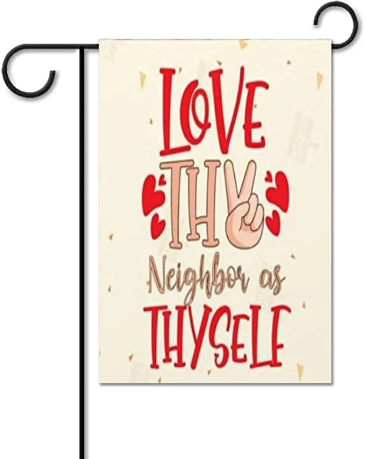 Садовый флаг VINMEA Love Thy Neighbor As Thyself декоративный двухсторонний полиэстер домашний