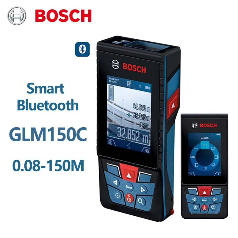 

Профессиональный лазерный дальномер Bosch, Bluetooth, GLM150C, 150 м