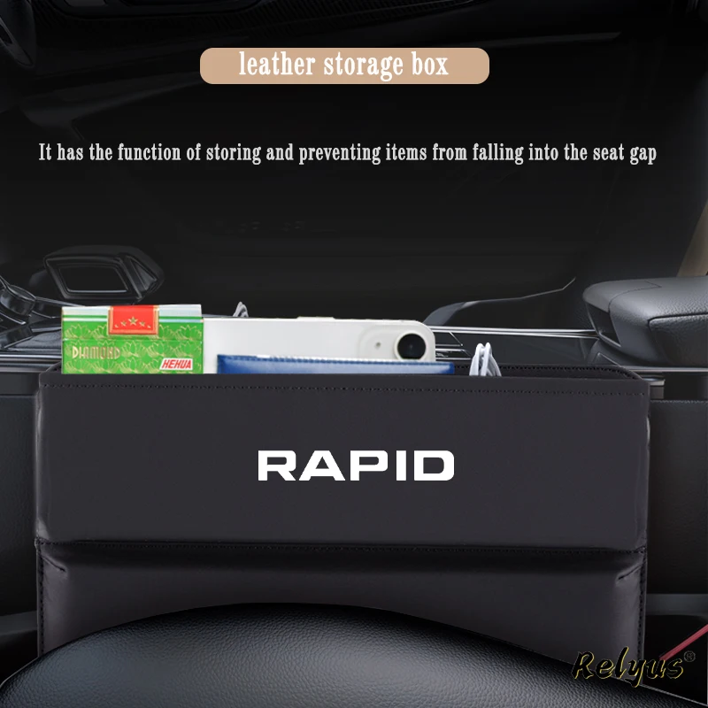 Из искусственной кожи наполнитель для зазора на сиденье автомобиля, сумка-Органайзер для Skoda Rapid Spaceback NH1 NH3 NA2, боковой контейнер для хранения на переднее сиденье автомобиля, аксессуары Из искусственной кожи наполнитель для зазора на сиденье автомобиля, сумка-Органайзер для Skoda Rapid Spaceback NH1 NH3 NA2, боковой контейнер для хранения на переднее сиденье автомобиля, аксессуары