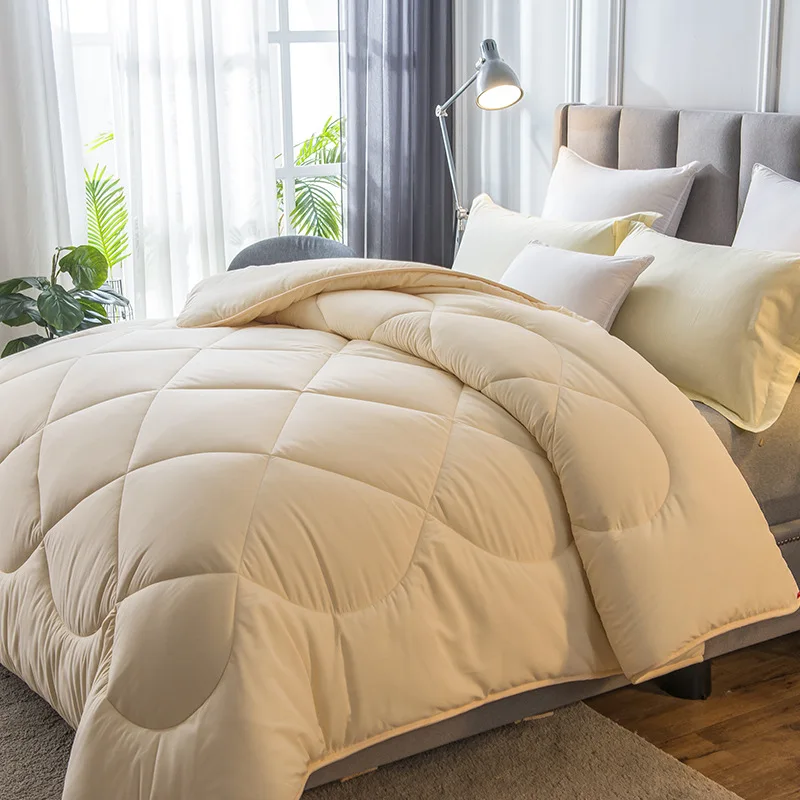 

Nordic Warm Winter Quilt Cover Soft Comforter Duvets Four Season Double Bed Quilt Blanket Air Conditioner Fluffy Cotton 220x240