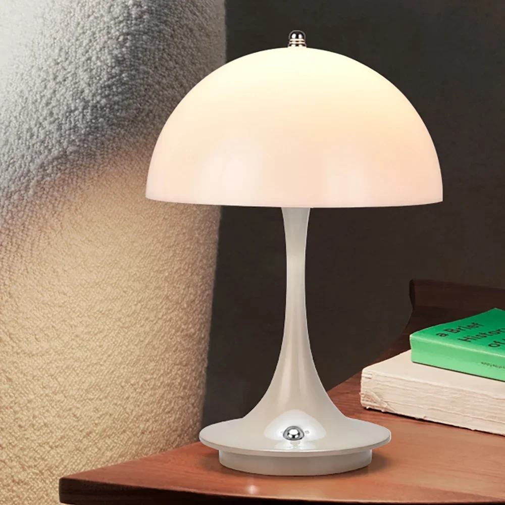 

Маленькая настольная лампа в виде гриба, портативная приглушаемая лампа с USB-зарядкой, прикроватная лампа для спальни