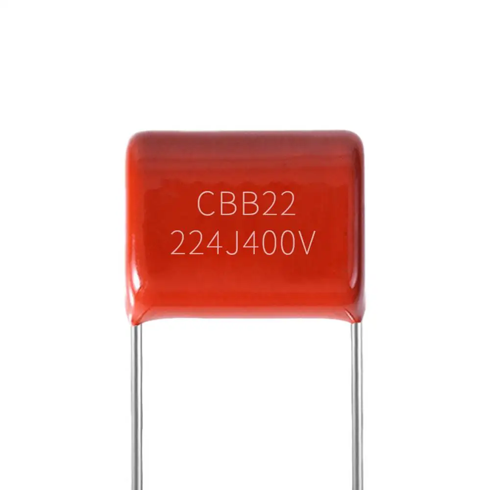 

5pcs CBB22 220nF 400V 224J400V 400V224J 5% P10 Metallized Polypropylene Film Capacitor