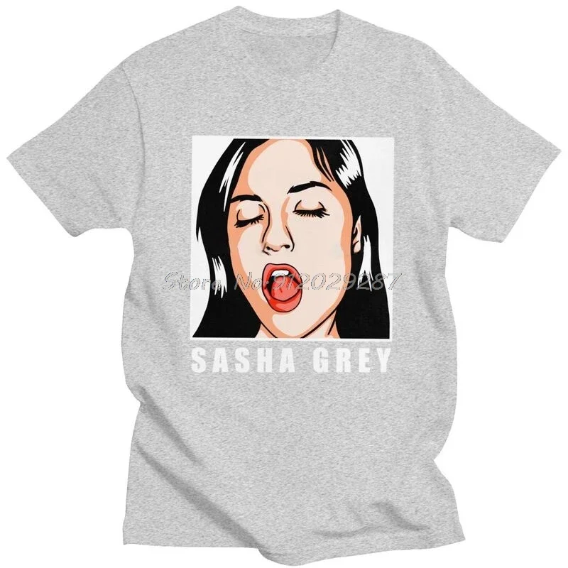 Забавная серая футболка Саша мужская из чистого хлопка городские футболки с