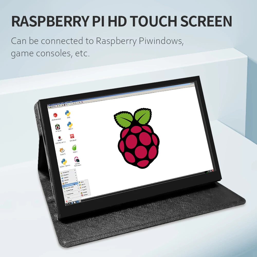 7 polegada 1024x600 raspberry pi display com caso escudo cortical para 4 3b + 3b windows touchscreen 7 polegada mini monitor hdmi
