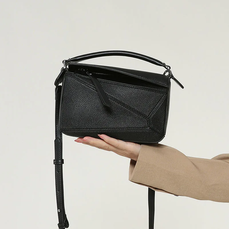 Women's Puzzle Mini Bag Classic Geometric Shoulder Bag Solid Color Zipper Luxury Crossbody Bag 2023 New Designer Top Quality Bag