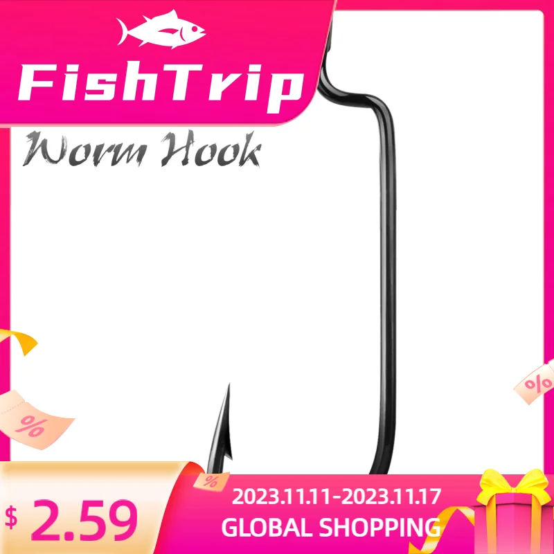 

Рыболовный крючок для червя, мягкий пластиковый крючок, 2X Длинный крючок для баса для Техасского или Каролины, аксессуары для изготовления