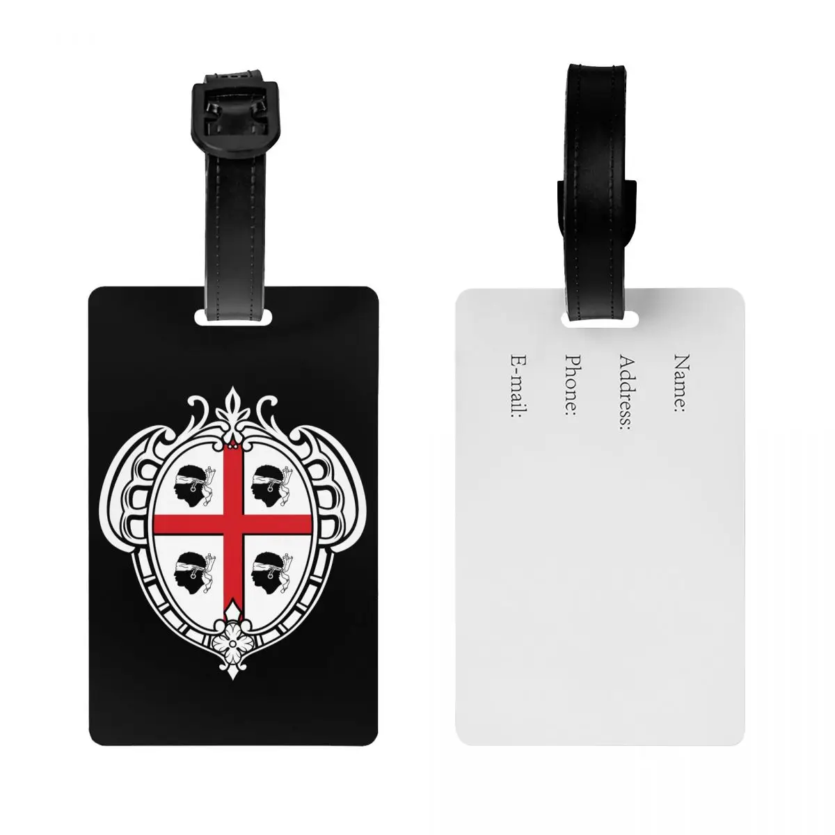 Индивидуальный флаг герба Сардинии багажная бирка для чемоданов Италия Сардиния