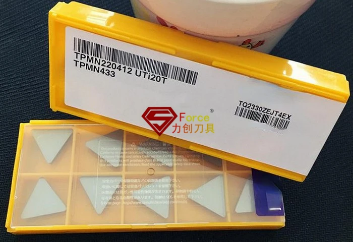 Фрезерный нож TPMN220412 UTi20T/HTi10/F7030 керамический большой треугольник I2c I6 R134a