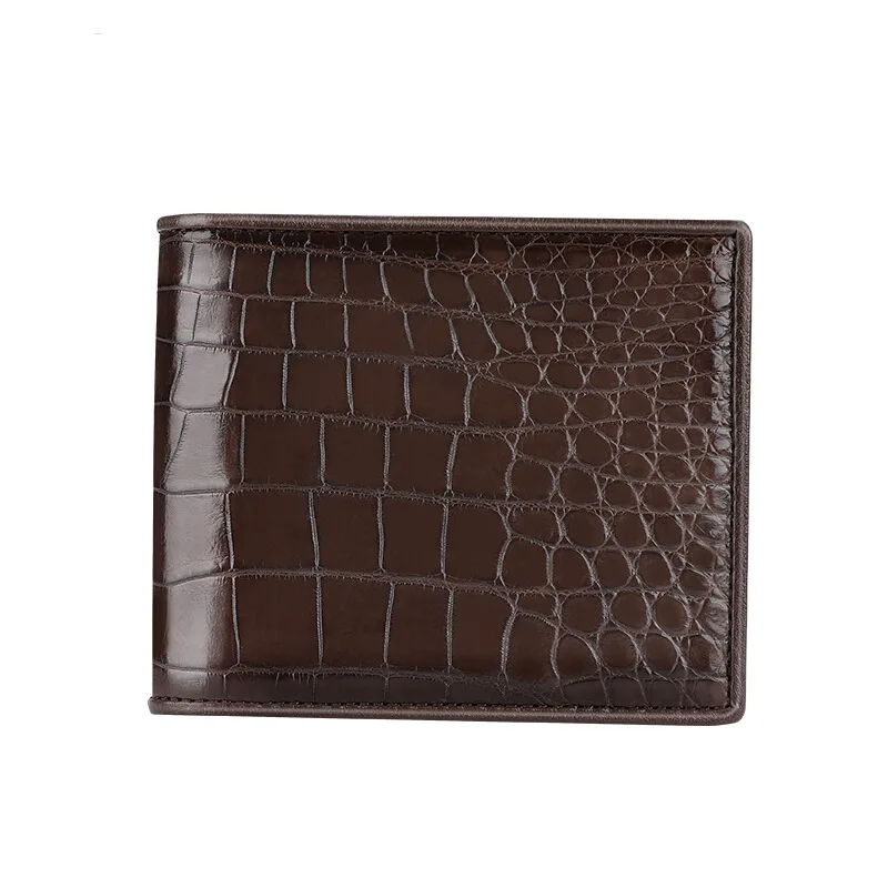 Crocodile Belly Zero Wallet Business Men's Short Genuine Leather Wallet Suit Horizontal Multi Functional Card Bag Wallet images - 6