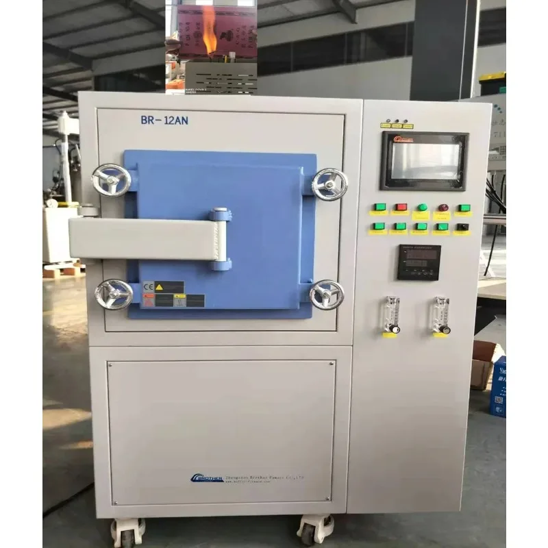 

1700 High Temperature Nitrogen Hydrogen Atmosphere Muffle Oven N2 H2 Inert Gas Furnace