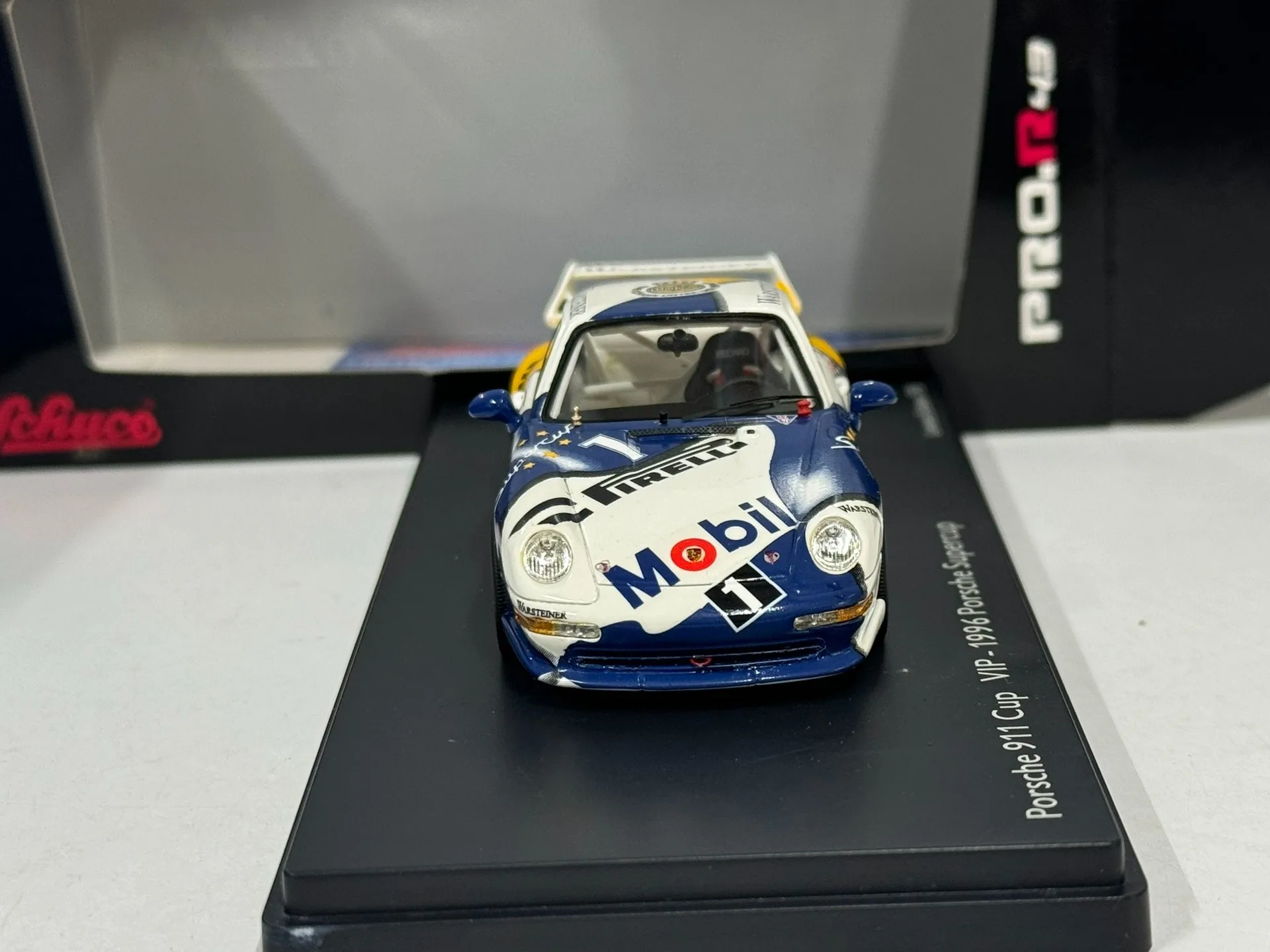 Фото Литой под давлением Schuco масштаб 1/43 Porsche 911 Cup Vip 1996 Super 1 #   Модель гоночного автомобиля Коллекционная игрушка Подарочный сувенир Дисплей Орнамент №3