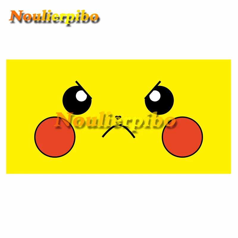 Забавные аниме наклейки на автомобиль Покемон Пикачу принт хип-хоп ПВХ окно