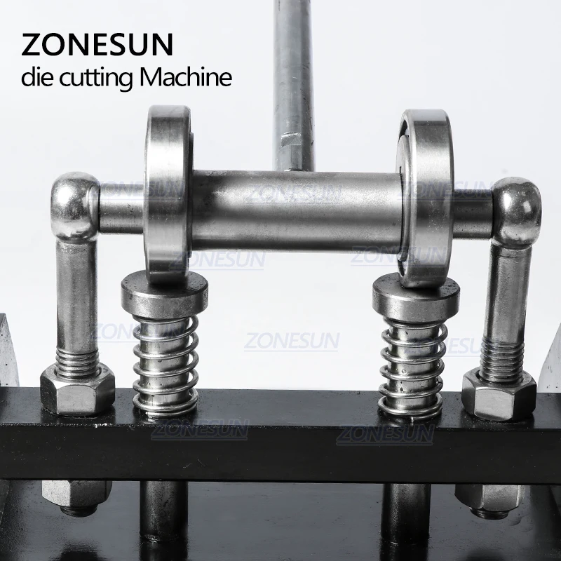 ZONESUN DM-2412N Машина для резки кожи ручная для изготовления серьги Резка Нажатие для вырубки Нажимной стальной шаблон