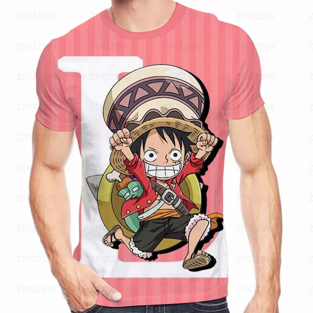 

Oversized T-shirt Fashion Leisure One Piece-Luffy Zoro Travel Party Anime Clothes Shopping Parent-child Wear Street Top Dry Cool