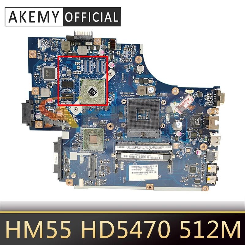 

AKEMY For Acer Aspire 5741 5741G 5742 5742G Laptop Motherboard MBR5402001 MB.R5402.001 NEW70 LA-5891P HM55 HD5470 512MB