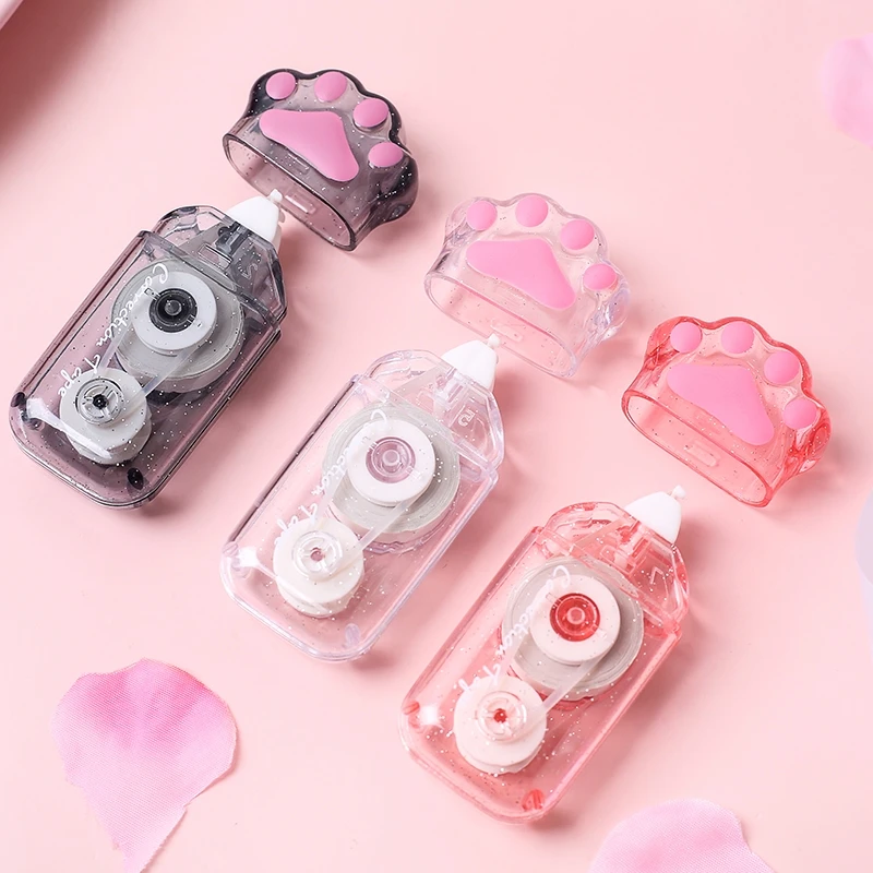 

Simple Cat Claw Portable Correction Tape Kawaii White Out Corrector Promotional Gift Stationery Student Prize School Office 6M
