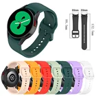 Ремешок силиконовый для Samsung Galaxy watch 4 classic, быстросъемный спортивный браслет для Galaxy watch 4 44 мм 40 мм 46 мм 42 мм
