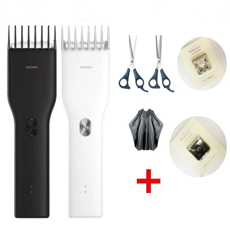 

Машинка для стрижки волос Youpin ENCHEN Boost, двухскоростной Керамический триммер с зарядкой от USB для мужчин