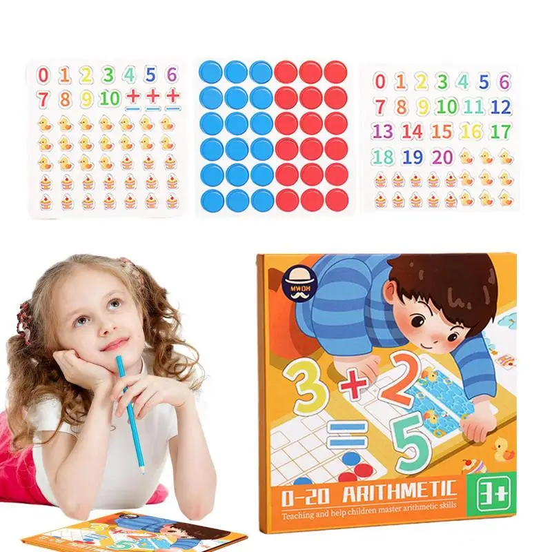 

Homeschool Supplies Math 3 In 1 Teaching Aids For Addition And Subtraction Educational Colorful Montessori Toys Multifunctional