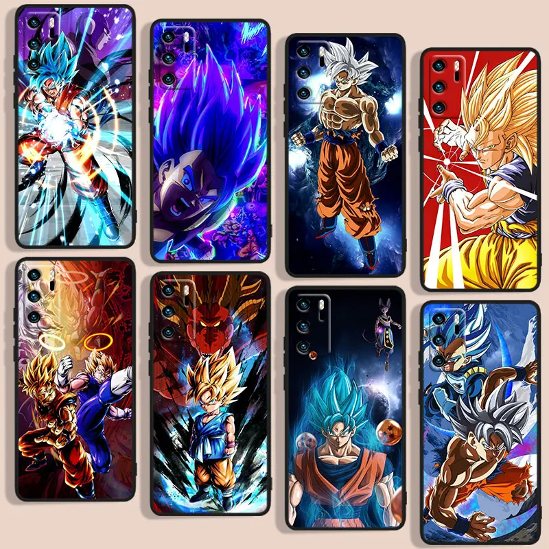 Hot Cartoon D-Dragon Balls Phone Case For Huawei P10 P20 P30 P40 P50 Lite Pro 2019 Plus Lite E 5G Black Cover Funda Soft Back